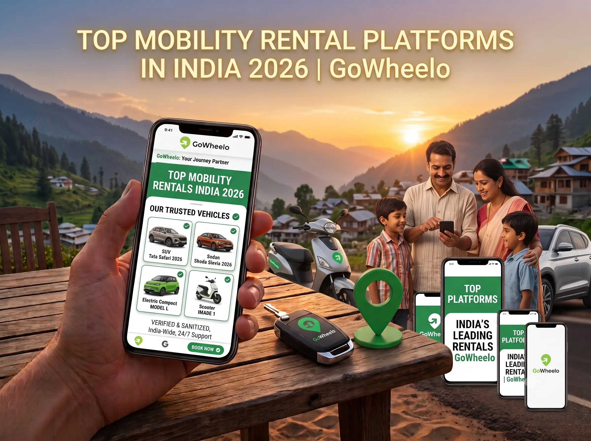 Top Mobility Rental Platforms in India 2026 | GoWheelo