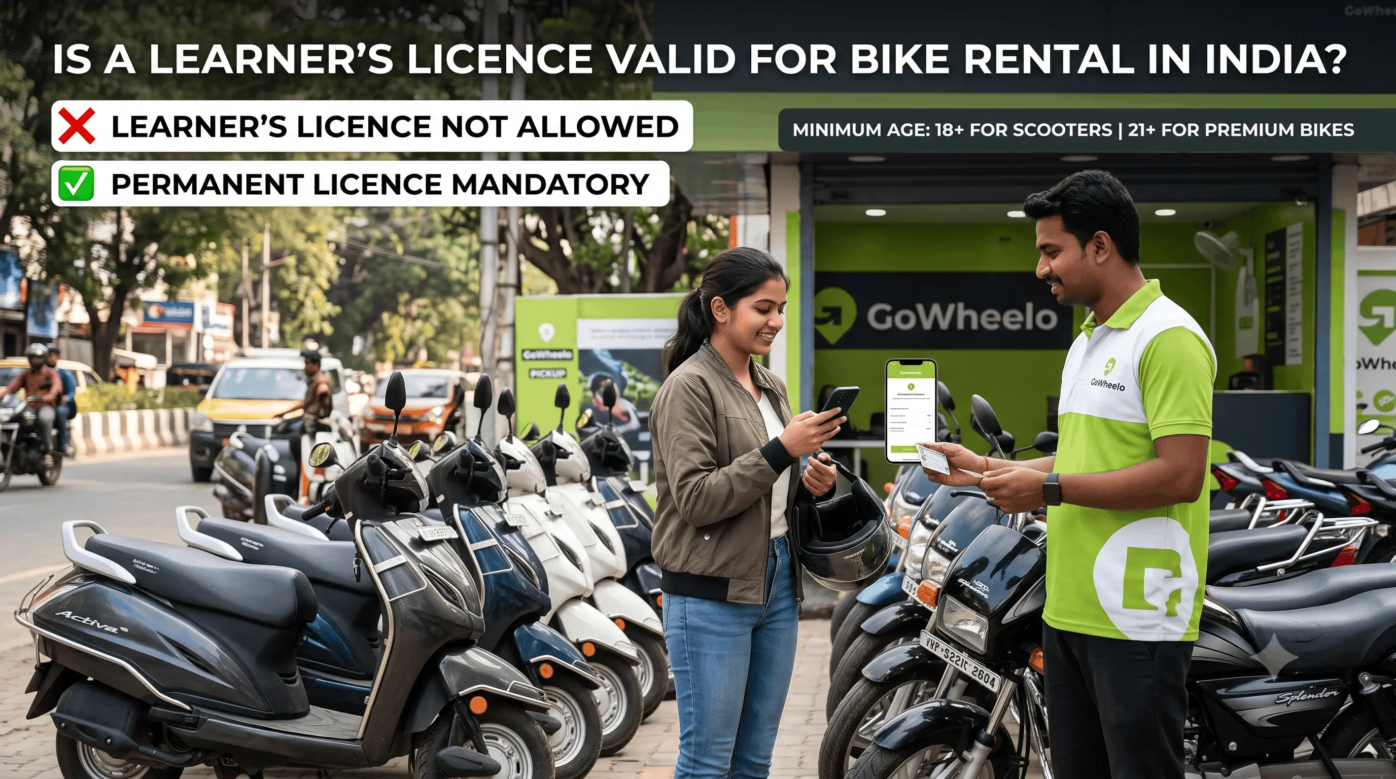 Learner’s Licence and Bike Rental in India